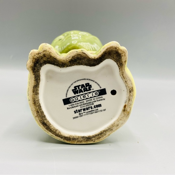 Rare Ceramic 2012 Star Wars Collectible YODA Galerie Goblet Cup Mug - Picture 6 of 8
